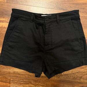 Everlane Black High-Rise Tailored Shorts